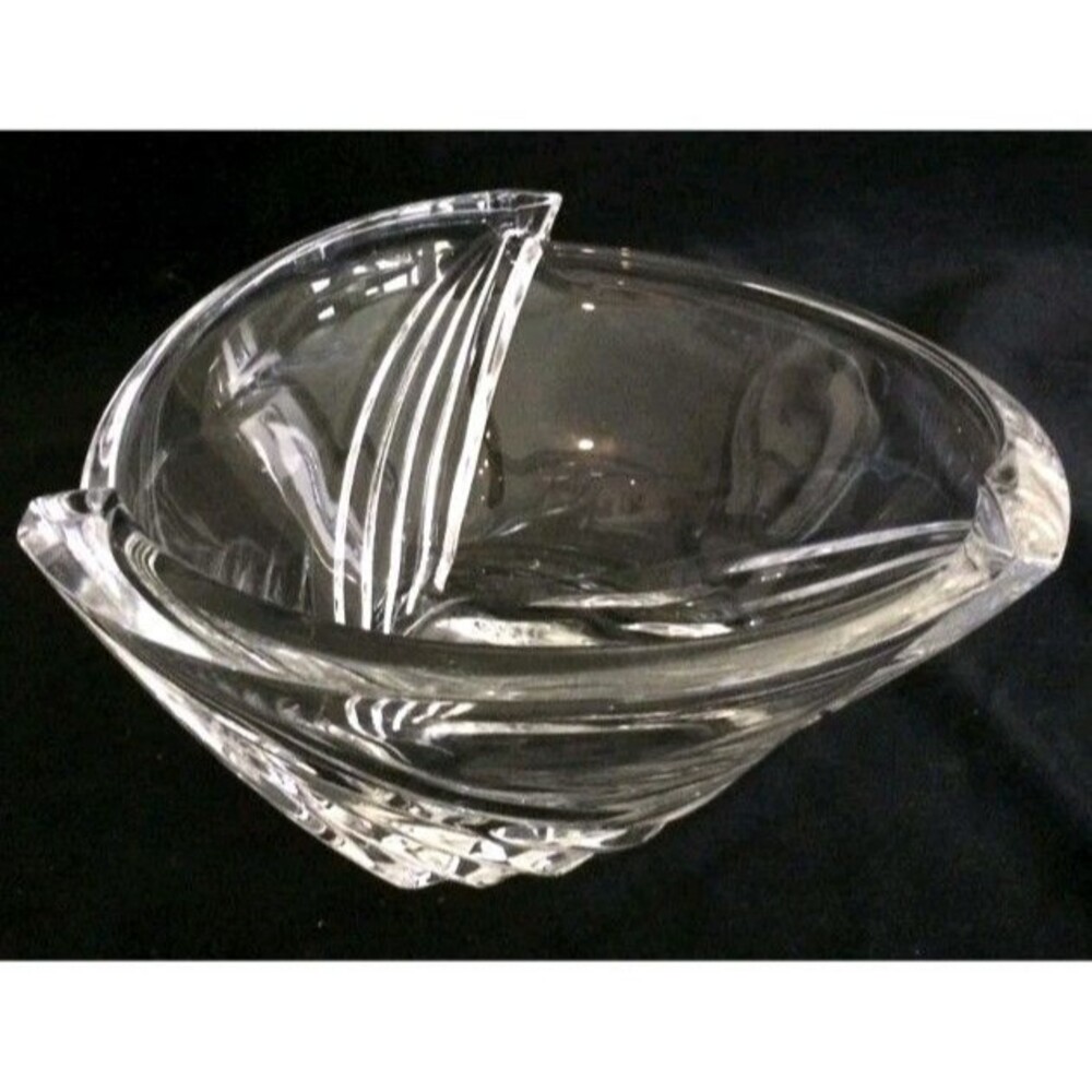 ROSENTHAL – EXALTATION – 24% CRYSTAL SERVING BOWL ART DECO STYLE GERMANY - Picture 5 of 6